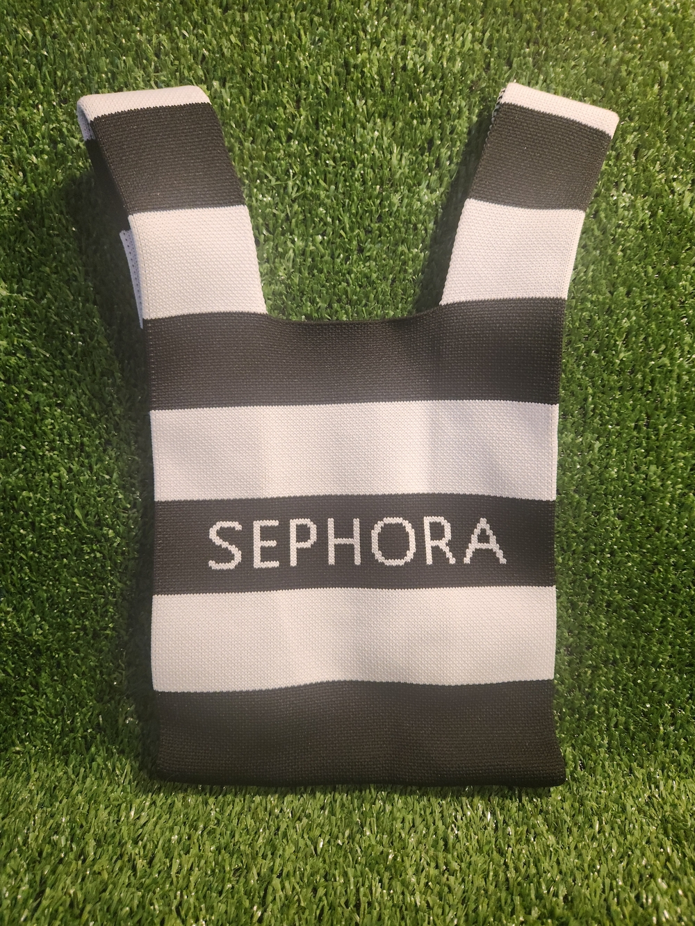 Sephora Black & White Stripe Tote Bag